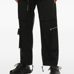 Pantaloni Cargo con zip in nero Comme des garcons homme - uomo 