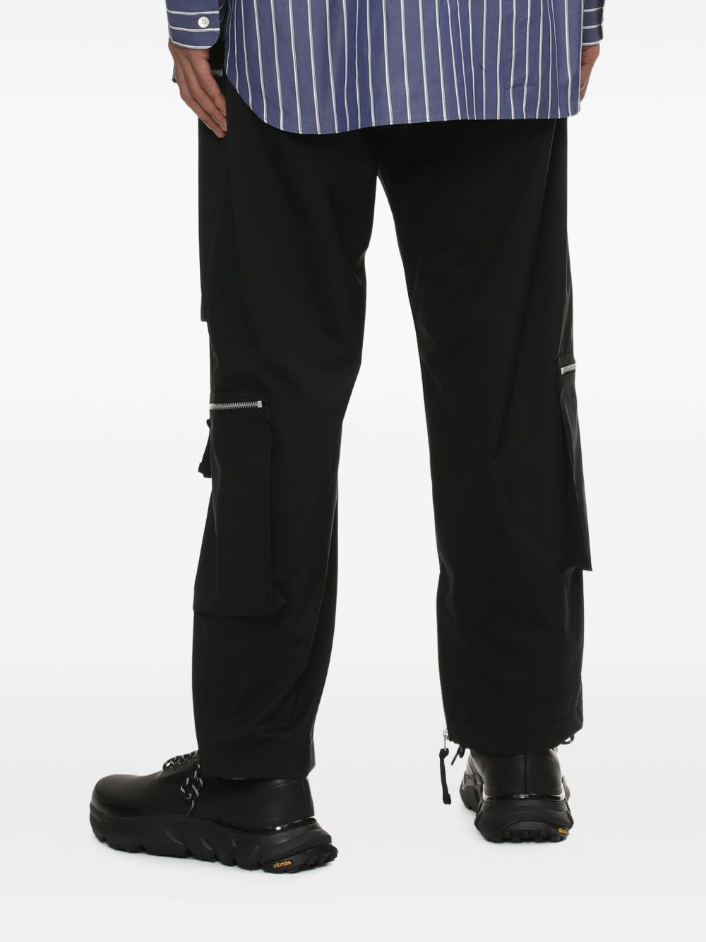 Pantaloni Cargo con zip in nero Comme des garcons homme - uomo 
