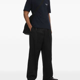 T-shirt con stampa del logo in blu Comme des garcons homme - uomo 