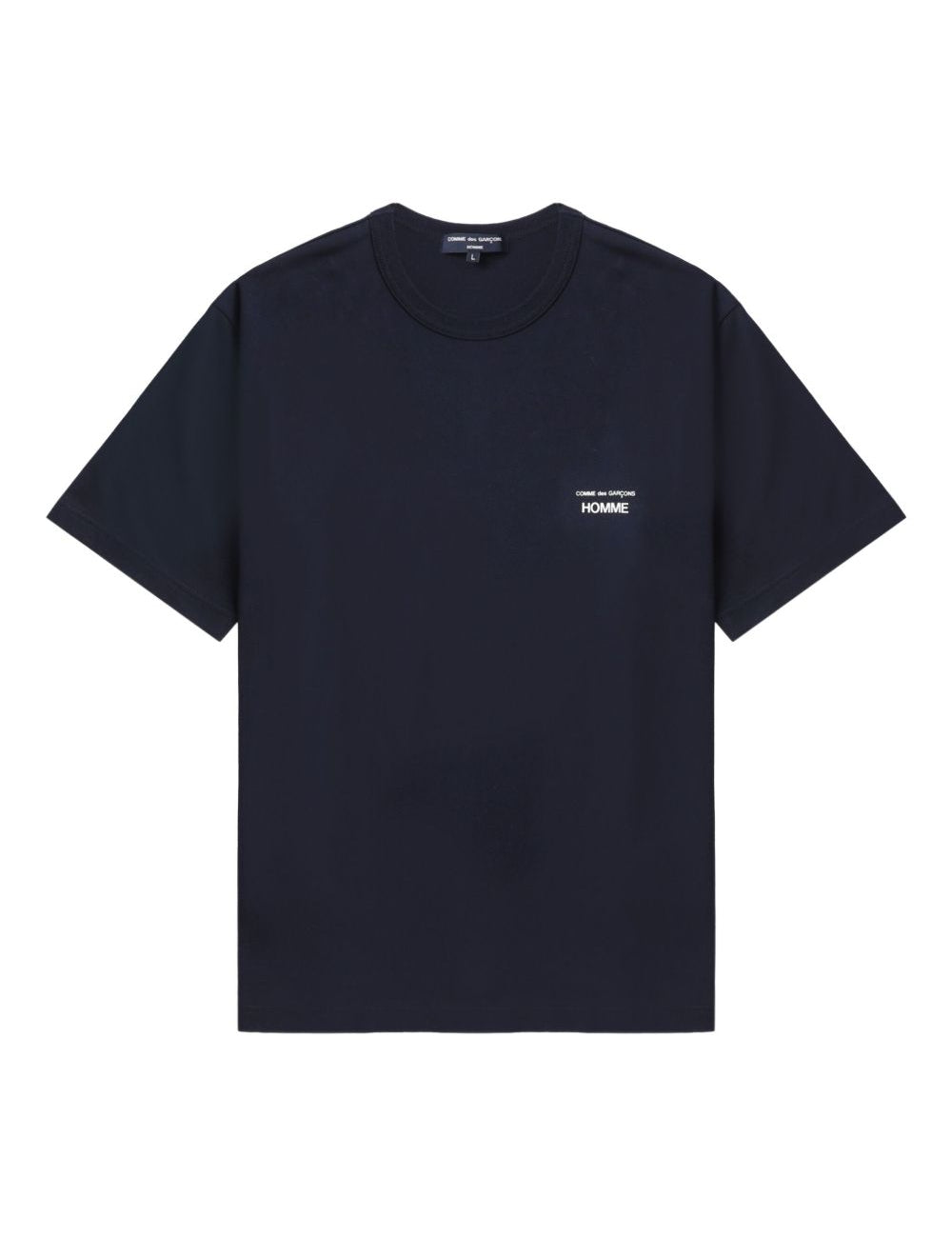 T-shirt con stampa del logo in blu Comme des garcons homme - uomo 
