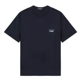 T-shirt con stampa del logo in blu Comme des garcons homme - uomo 