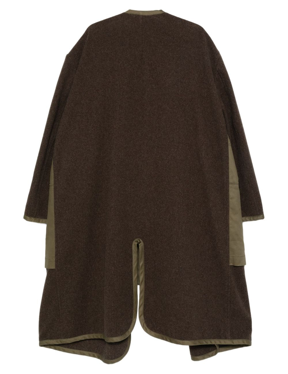 Cappotto con design a pannelli in verde Comme des garcons homme - uomo 