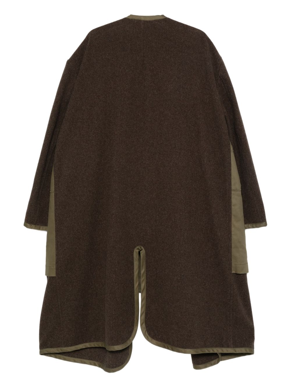 Cappotto con design a pannelli in verde Comme des garcons homme - uomo 