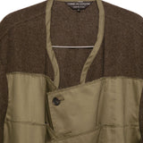 Cappotto con design a pannelli in verde Comme des garcons homme - uomo 