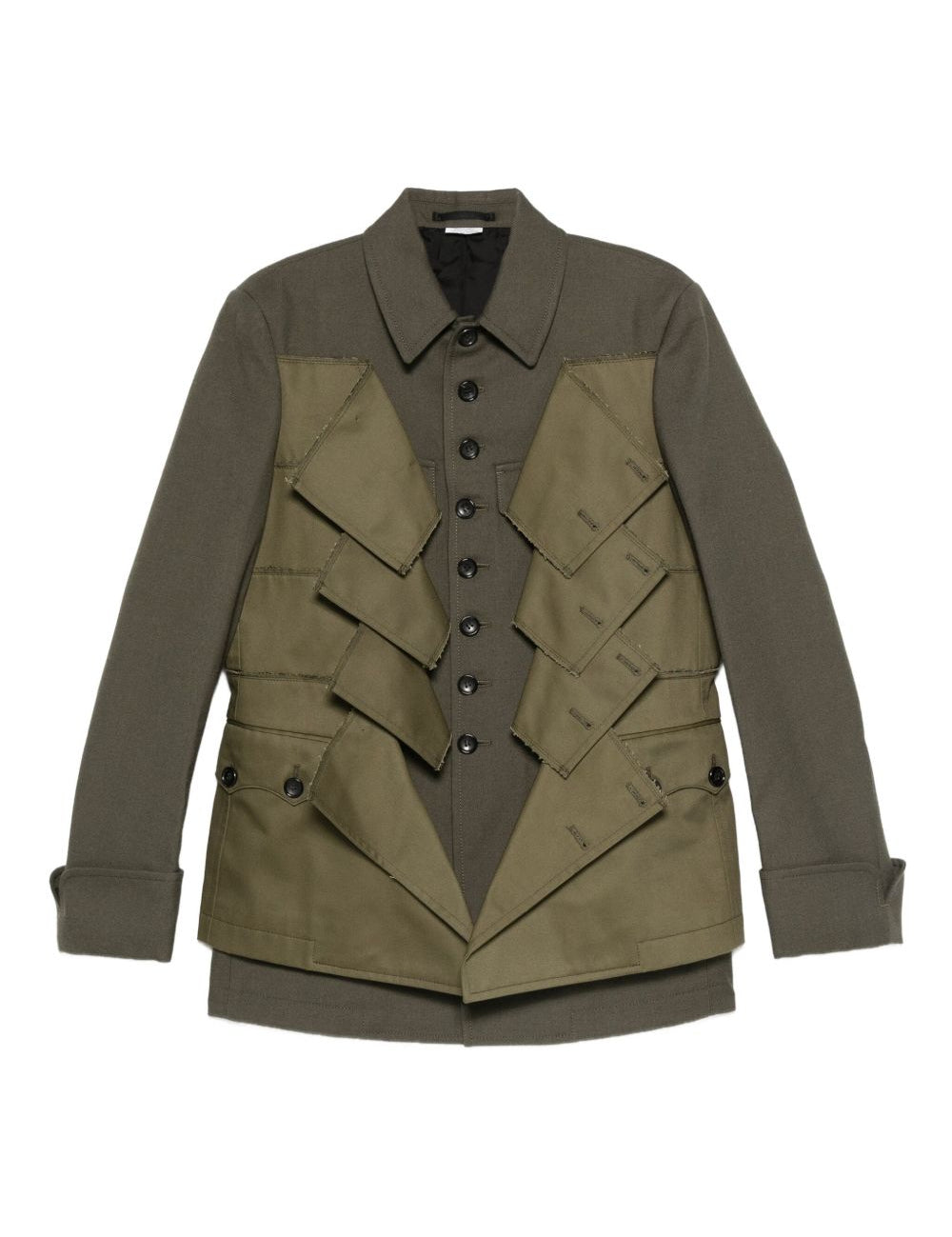 Giacca con design a pannelli in verde Comme des garcons homme plus - uomo 