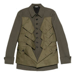 Giacca con design a pannelli in verde Comme des garcons homme plus - uomo 