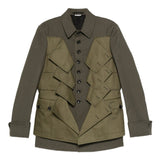 Giacca con design a pannelli in verde Comme des garcons homme plus - uomo 