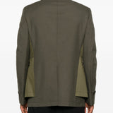 Giacca con design a pannelli in verde Comme des garcons homme plus - uomo 