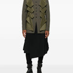 Giacca con design a pannelli in verde Comme des garcons homme plus - uomo 