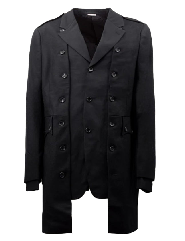 Blazer asimmetrico monopetto in nero Comme des Garçons Homme Plus - uomo 