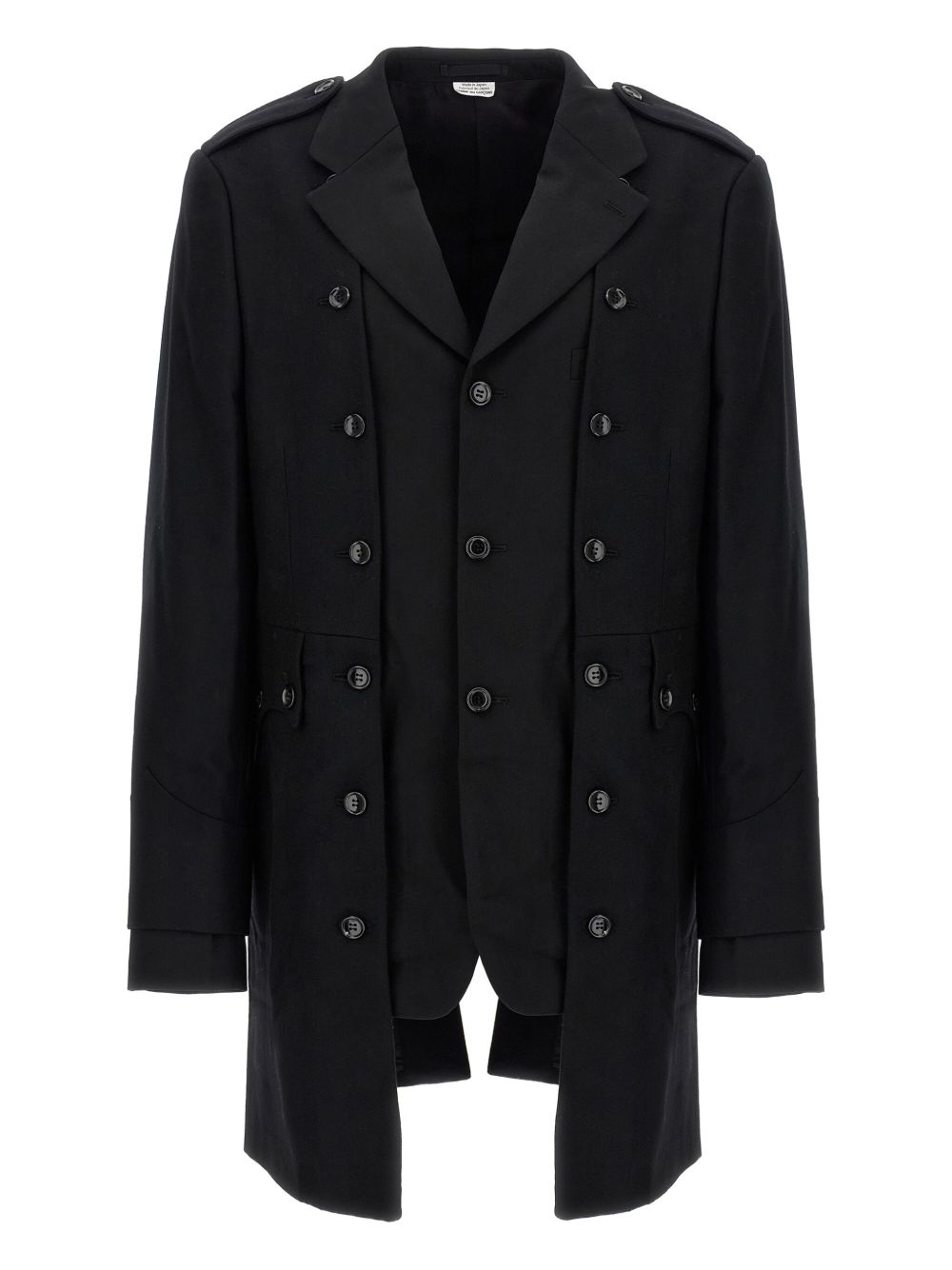 Blazer asimmetrico monopetto in nero Comme des Garçons Homme Plus - uomo 