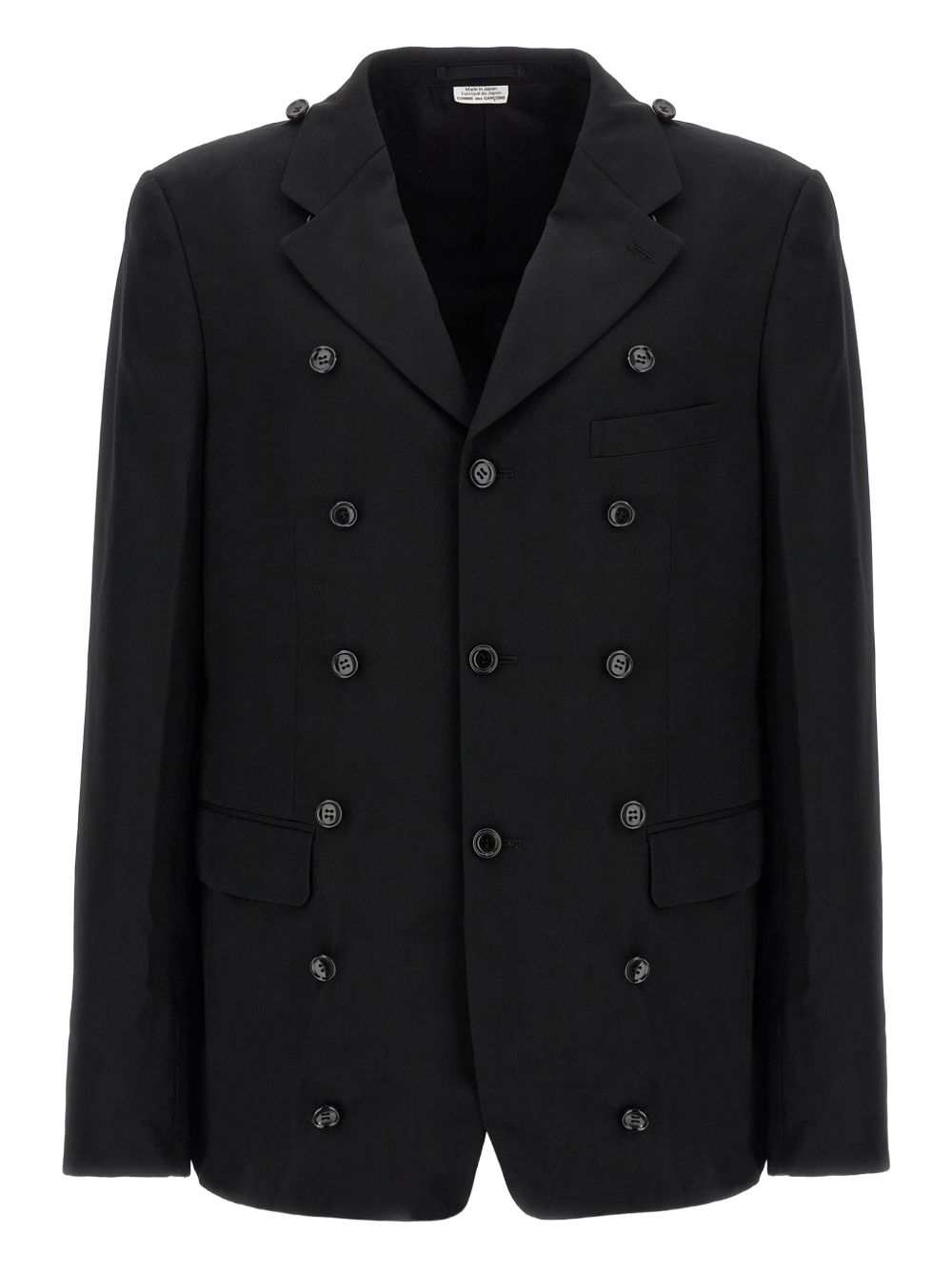 Blazer asimmetrico monopetto in nero Comme des Garçons Homme Plus - uomo 