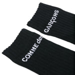 Calzini alti con logo in nero  Comme des garcons homme plus - uomo<BR/> 