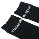 Calzini alti con logo in nero  Comme des garcons homme plus - uomo<BR/> 
