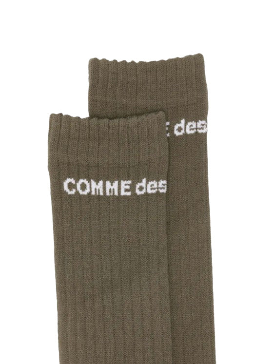 Calzini alti con logo in verde Comme des garcons homme plus - uomo<BR/><BR/> 