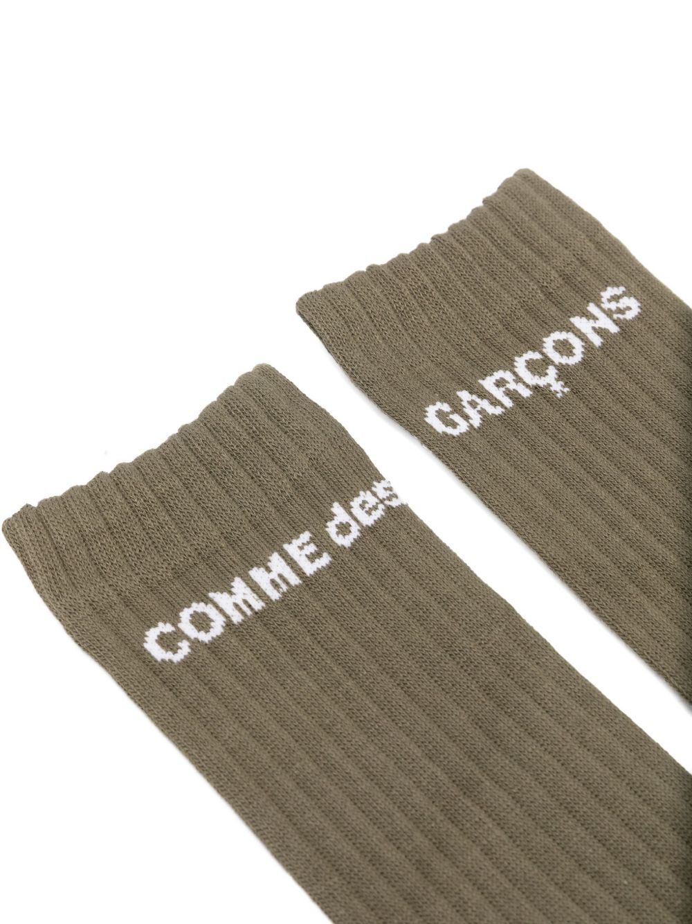Calzini alti con logo in verde Comme des garcons homme plus - uomo<BR/><BR/> 