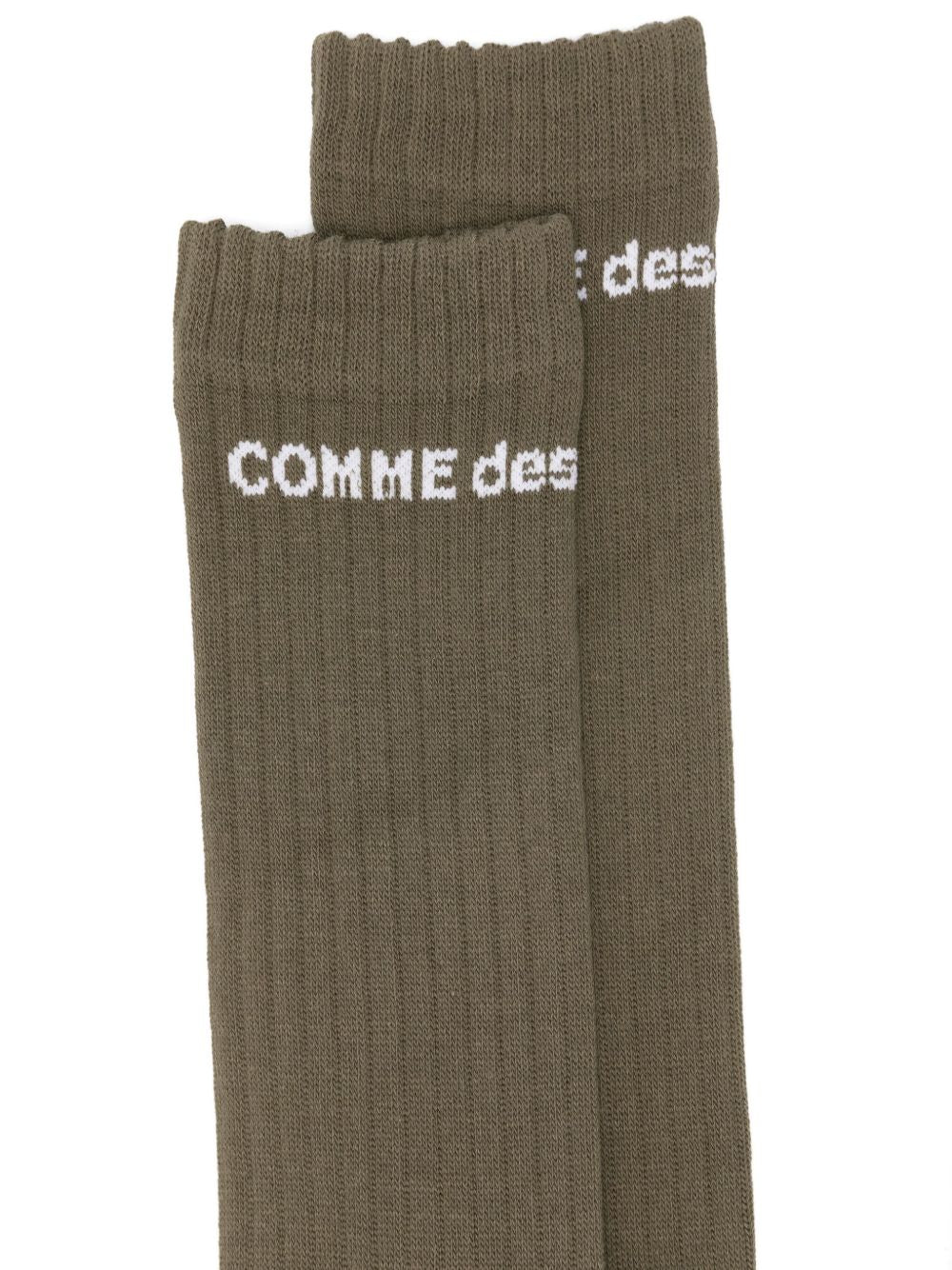 Calzini alti con logo in verde Comme des garcons homme plus - uomo<BR/><BR/> 