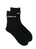 Comme des Garçons Homme Plus black logo detail socks - men
