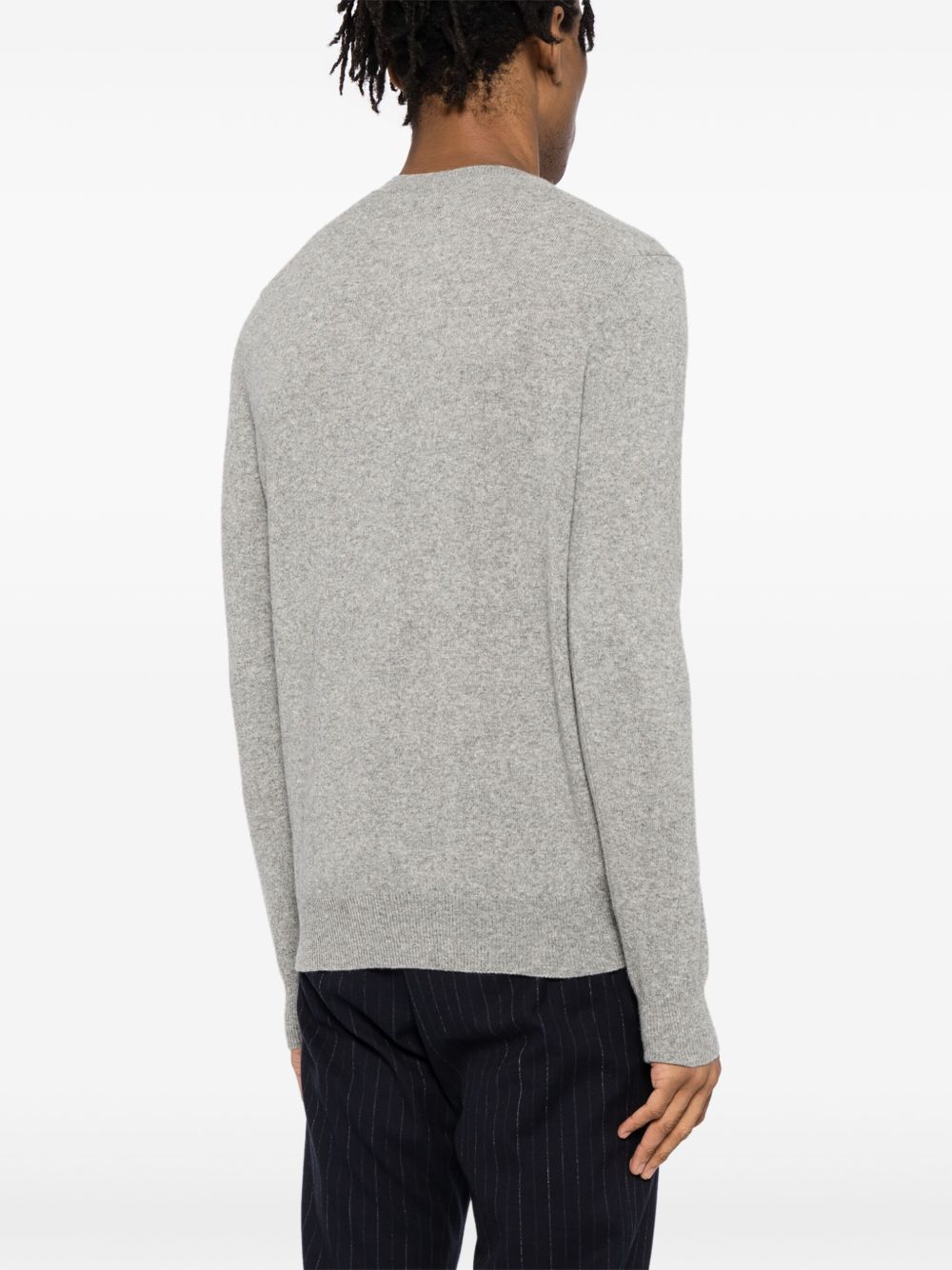 Cardigan con logo a cuore in grigio Comme des garcons play - unisex 