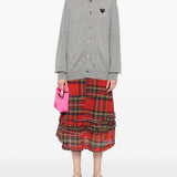 Cardigan con logo a cuore in grigio Comme des garcons play - unisex 