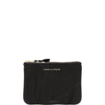 Portafoglio con logo goffrato in nero Comme des garcons wallet - unisex 