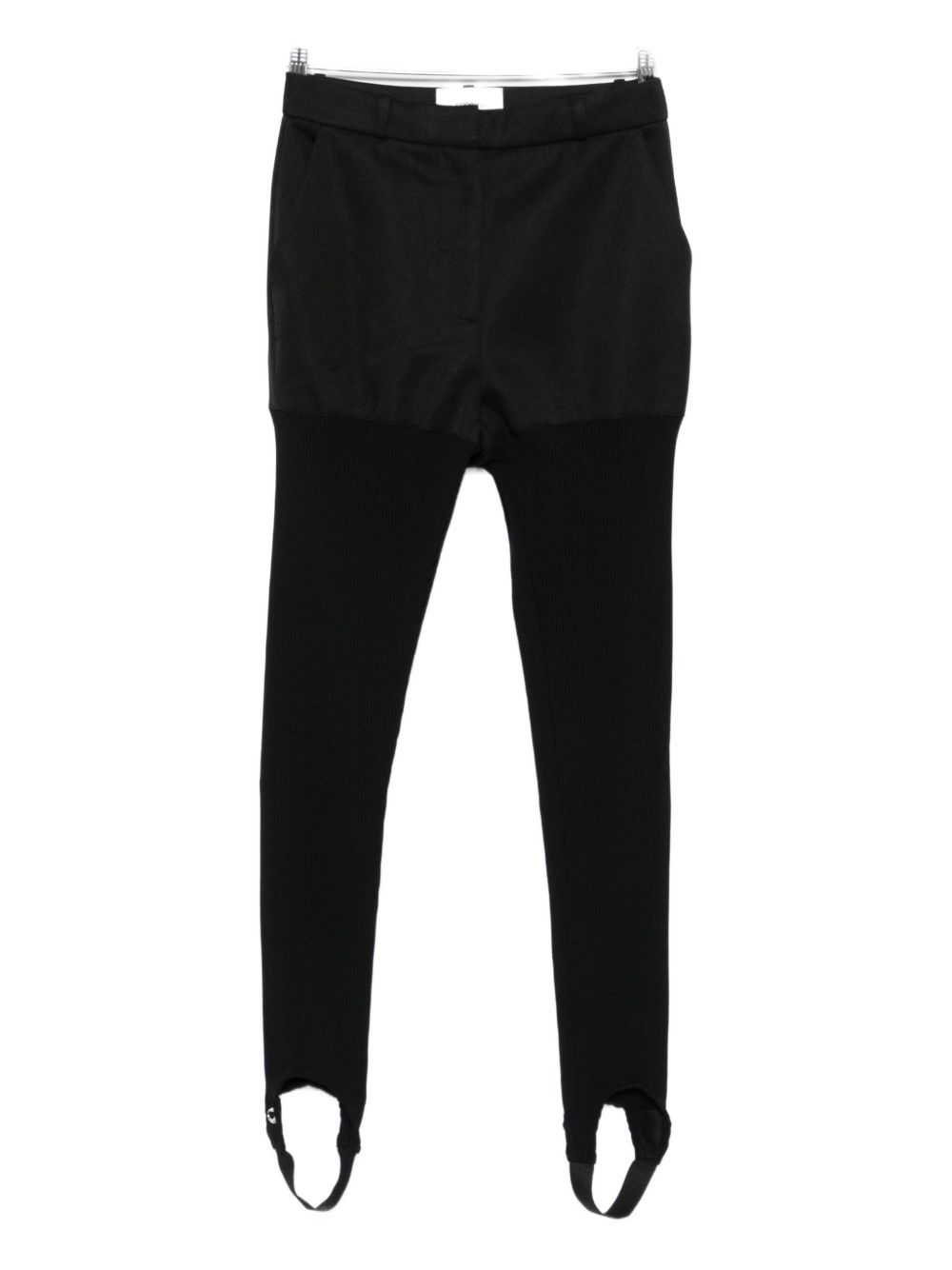 Leggings con staffe in nero Coperni - donna 
