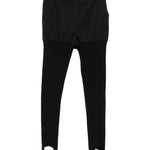 Leggings con staffe in nero Coperni - donna 