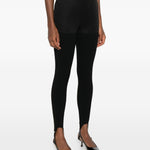 Leggings con staffe in nero Coperni - donna 