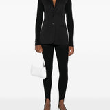 Leggings con staffe in nero Coperni - donna 