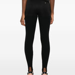 Leggings con staffe in nero Coperni - donna 