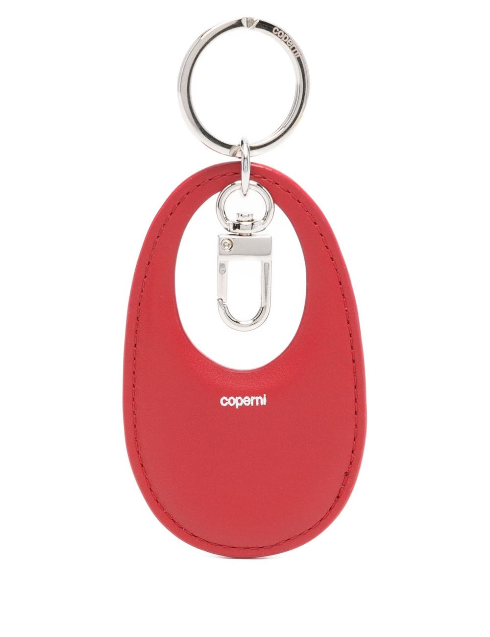 Portachiavi swipe con cornice ovale in rosso Coperni - donna 