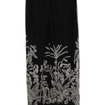 Gonna midi con ricamo a fiori in nero Costarellos - donna 