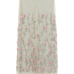 Gonna midi con ricamo a fiori in verde Costarellos - donna 