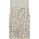 Gonna midi con ricamo a fiori in verde Costarellos - donna 