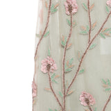 Gonna midi con ricamo a fiori in verde Costarellos - donna 