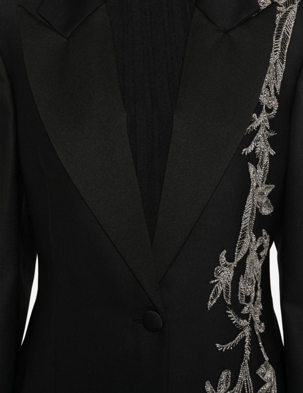 Blazer monopetto Lesia con decorazione in nero Costarellos - donna 