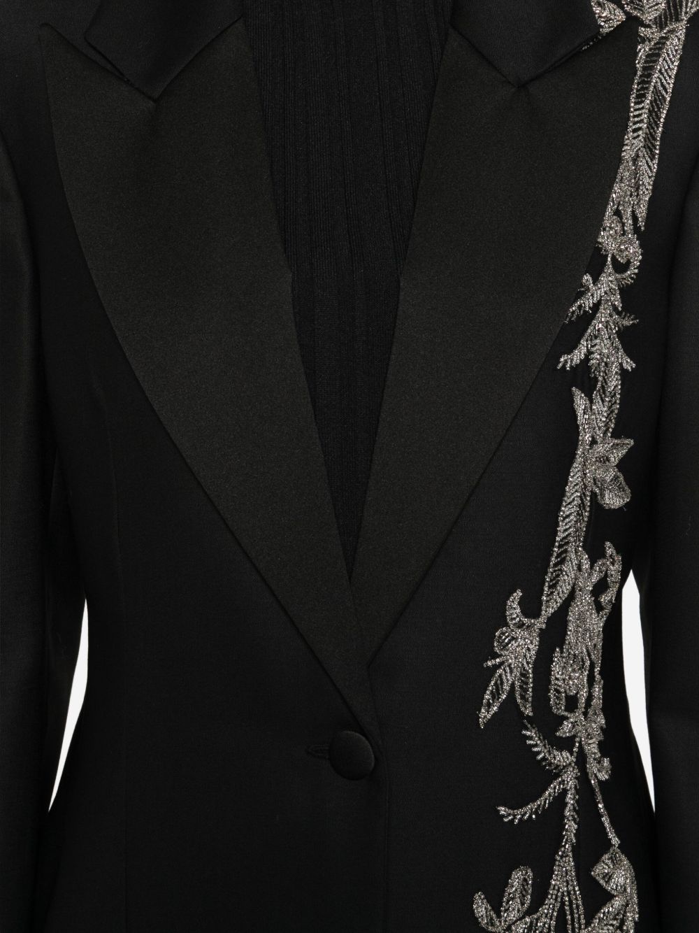 Blazer monopetto Lesia con decorazione in nero Costarellos - donna 