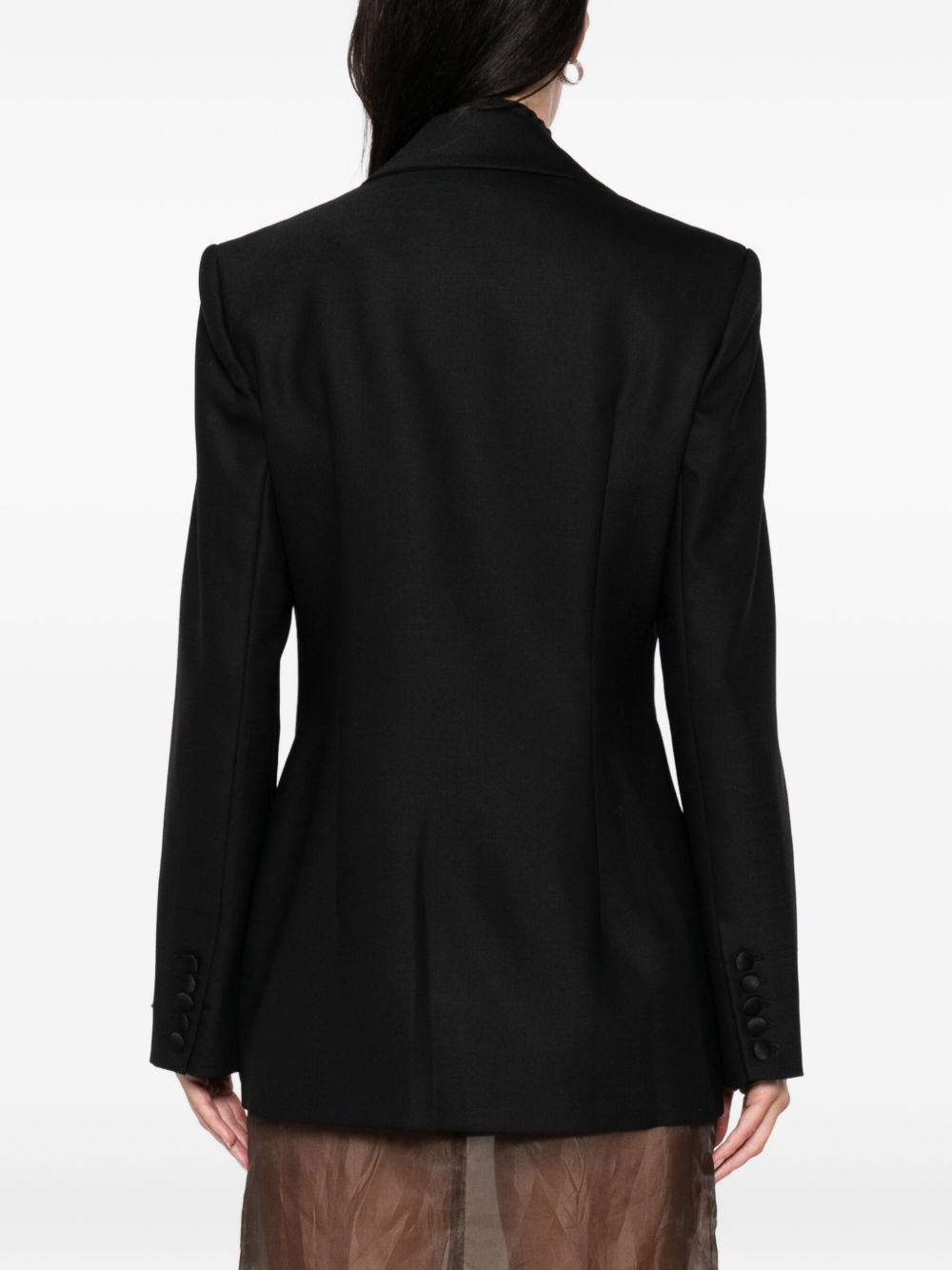 Blazer monopetto Lesia con decorazione in nero Costarellos - donna 