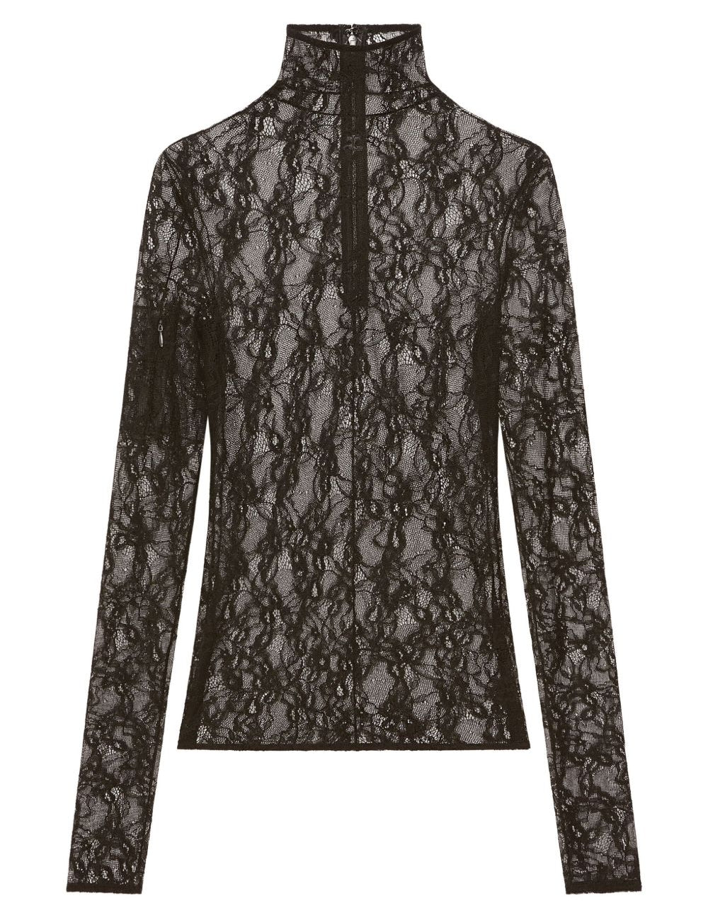 Top a collo alto in nero Courrèges - donna 