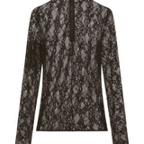 Top a collo alto in nero Courrèges - donna 