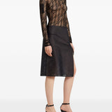 Top a collo alto in nero Courrèges - donna 