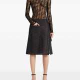 Top a collo alto in nero Courrèges - donna 