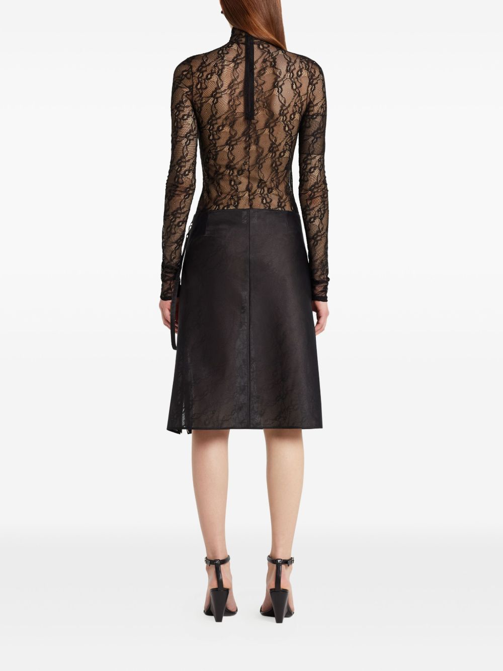 Top a collo alto in nero Courrèges - donna 