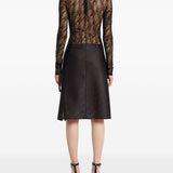 Top a collo alto in nero Courrèges - donna 
