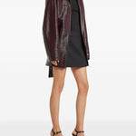 Giacca in vinile con cintura in bordeaux COURRÈGES - donna 