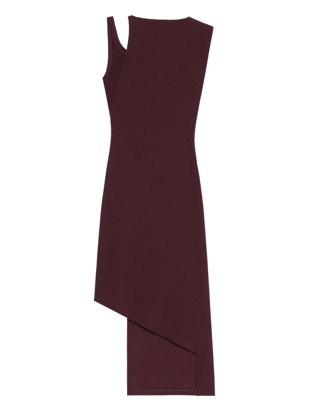 Abito midi asimmetrico in viola Courrèges - donna 