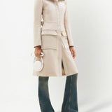 Trench Reedition in vinile in beige chiaro Courrèges - donna 