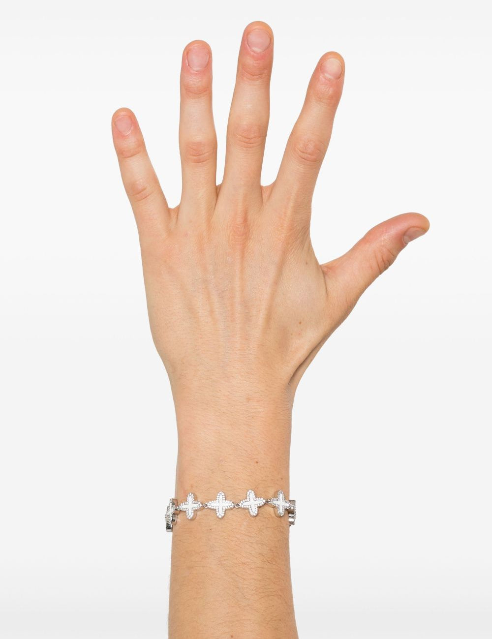 Bracciale Clover in argento Darkai - unisex 
