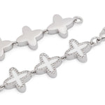 Bracciale Clover in argento Darkai - unisex 