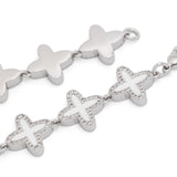 Bracciale Clover in argento Darkai - unisex 